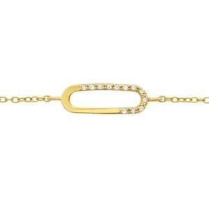 24k Gold Dainty Diamond CZ Bracelet​